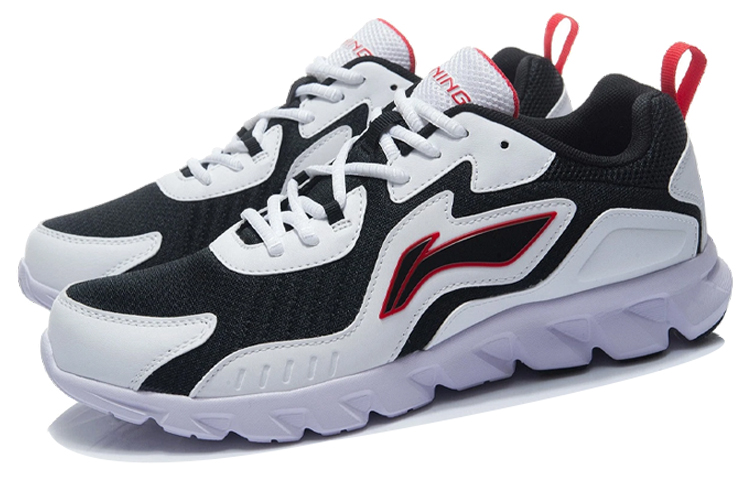 Li-Ning Running Shoes 'White Black Red' 圖 3