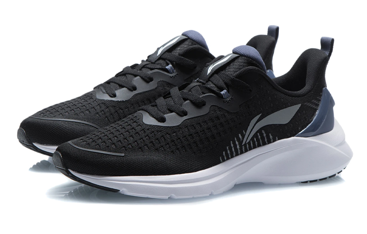 Lookbook 李寧 ランニングシューズ ローカット 黒/青 ARSR043-4