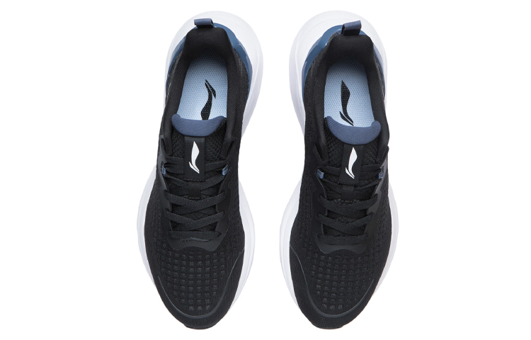 Shop 李寧 ランニングシューズ ローカット 黒/青 ARSR043-4