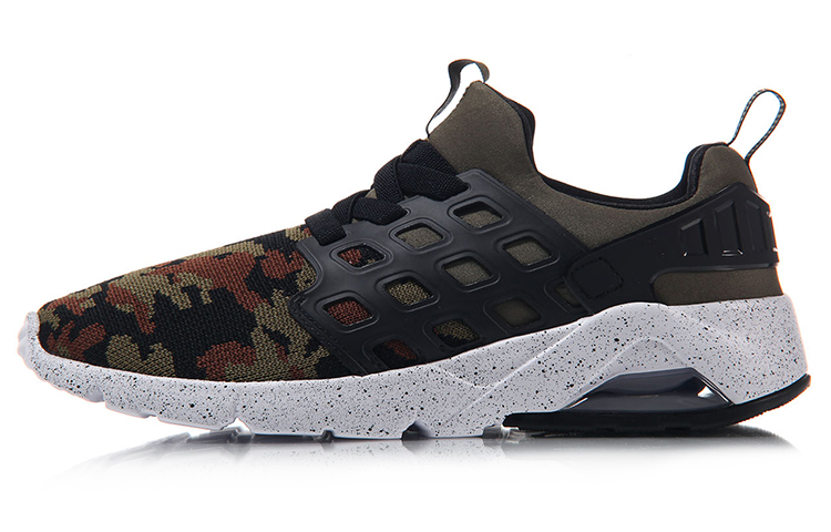 Buy 李宁跑鞋低帮款‘黑绿’ AGLM019-4