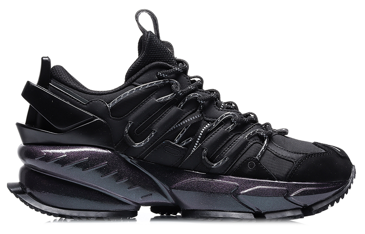 Li-Ning Running Shoes Low 'Black Purple' 圖 2