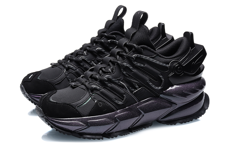 Li-Ning Running Shoes Low 'Black Purple' 圖 3