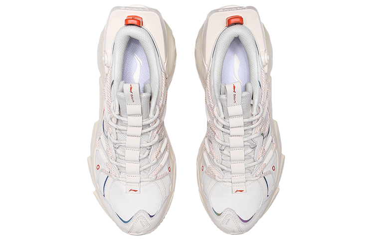 Shop 李寧ランニングシューズ 低床「エッグミルクグレー」 ARLR001-2