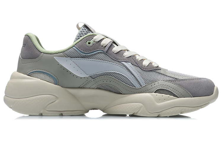 Order 李寧LiNing 減震防滑耐磨 低幫 跑步鞋 男女同款 灰色