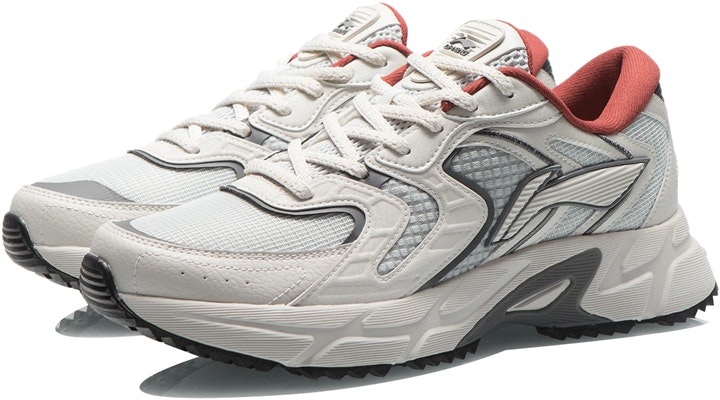 LiNing李寧 減震防滑耐磨 低幫 跑步鞋 灰白 Lookbook LiNing李寧 減震防滑耐磨 低幫 跑步鞋 灰白