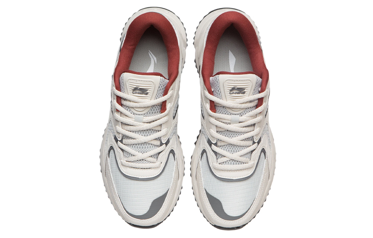 Shop 李宁低帮跑鞋 '灰白色' ARLR013-4