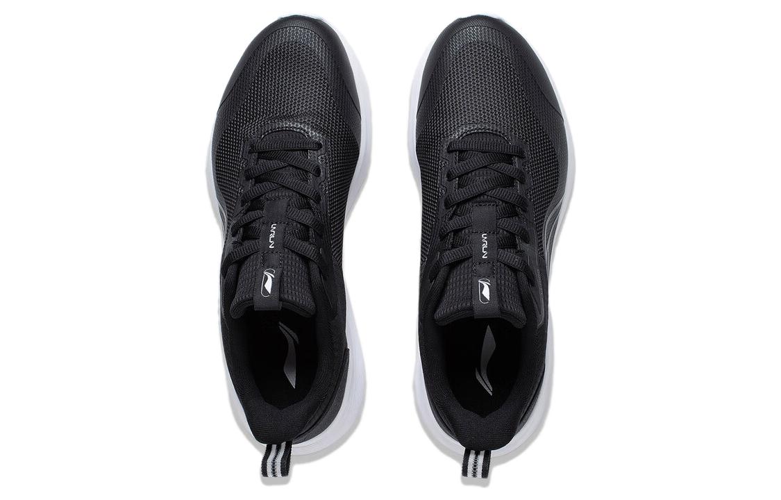 Shop Sepatu Lari Li-Ning Rendah 'Hitam Putih Reflektif' ARST063-3
