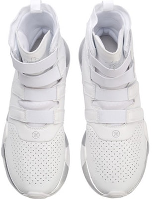 Li-Ning Saga 'White Retro Basketball High-Top' AGWN021-2 Shop Li-Ning Saga 'White Retro Basketball High-Top' AGWN021-2