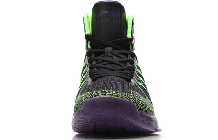 Li-Ning Shadow High-Top Basketball Shoes 'Black Green' 圖 4
