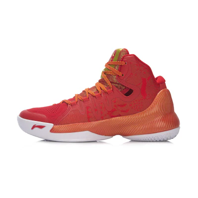 Li-Ning Shadow High-Top Basketball Shoes 'Red Orange'