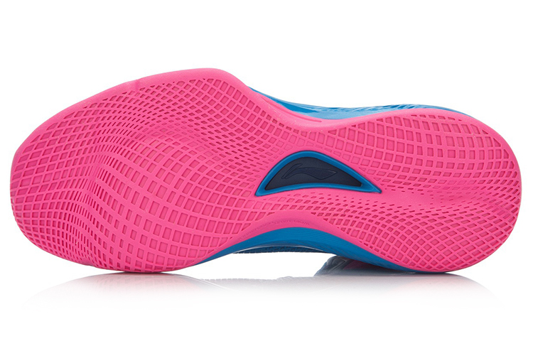 Li-Ning Shadow High-Top Basketball Sneaker 'Blue-Red' 圖 5