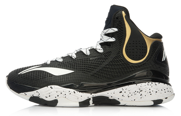 Li-Ning Shadow High-Top Basketball Sneakers 'Black White' ABAL003-3