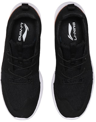 Li-Ning Simple Lightweight Running Sneaker 'Black' ARJN007-4 Shop Li-Ning Simple Lightweight Running Sneaker 'Black' ARJN007-4
