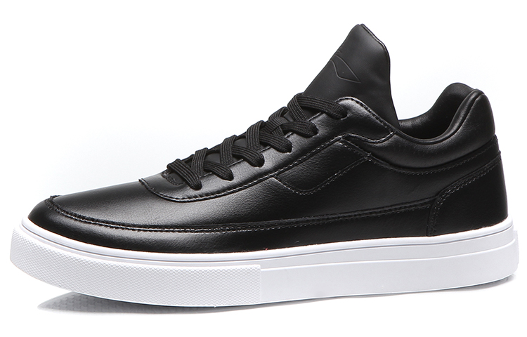 Li-Ning Skate Shoe 'Dark Leather Black and White' 圖 2