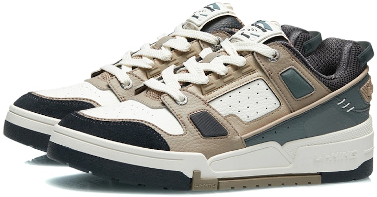Li-Ning Low-Top 'White Brown Black' AGCR297-4 Lookbook Li-Ning Low-Top 'White Brown Black' AGCR297-4