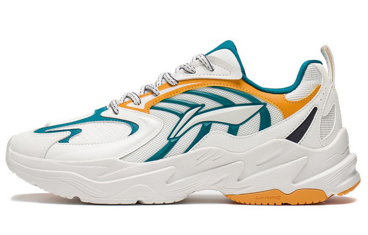 Li-Ning Qixing 'White Green Yellow' ARLS023-4