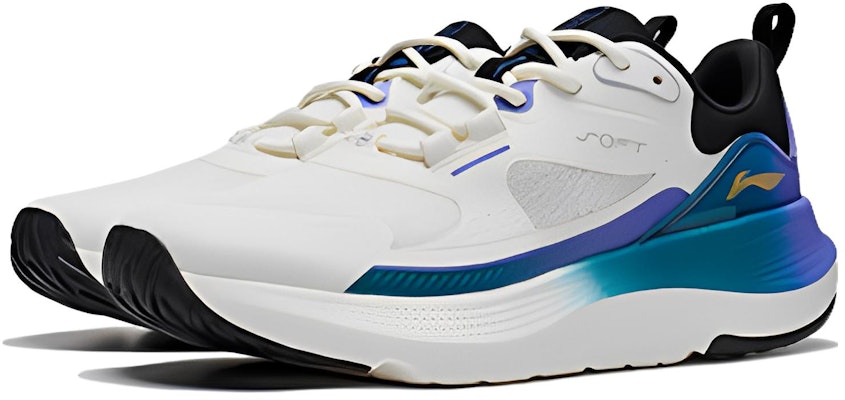 Li-Ning Soft Go 'White Blue Purple' AGLT125-1 Lookbook Li-Ning Soft Go 'White Blue Purple' AGLT125-1