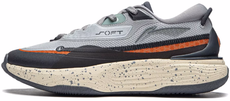 Li-Ning Soft Warm Fleece Sneakers 'Grey Orange' AGLT121-2 Buy Li-Ning Soft Warm Fleece Sneakers 'Grey Orange' AGLT121-2