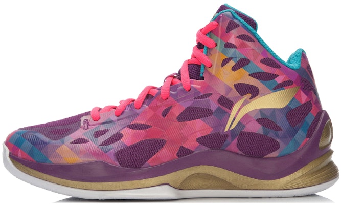 Li-Ning Sonic 3 High 'Purple Gold Pink' ABAL031-6 Buy Li-Ning Sonic 3 High 'Purple Gold Pink' ABAL031-6