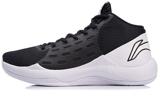 LiNing李寧 音速6 減震 中筒 籃球鞋 男款 黑白 Buy LiNing李寧 音速6 減震 中筒 籃球鞋 男款 黑白