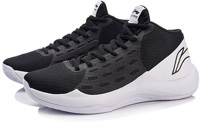 Li-Ning Sonic 6 Mid 'Hitam Putih' ABPN009-2 Lookbook Li-Ning Sonic 6 Mid 'Hitam Putih' ABPN009-2