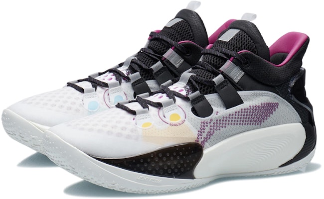 Sepatu Li-Ning Sonic 9 'Putih Hitam Merah' ABAR039-1 Lookbook Sepatu Li-Ning Sonic 9 'Putih Hitam Merah' ABAR039-1