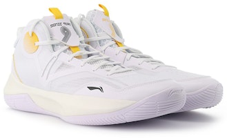 LiNing李寧 音速9 隊伍 防滑耐磨減震 中筒 籃球鞋 白橙 Lookbook LiNing李寧 音速9 隊伍 防滑耐磨減震 中筒 籃球鞋 白橙