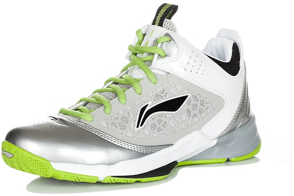Kasut Bola Keranjang Li-Ning Sonic 'Perak Putih Hijau' ABPH047-3 Order Kasut Bola Keranjang Li-Ning Sonic 'Perak Putih Hijau' ABPH047-3
