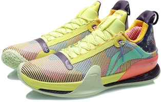 LiNing李寧 閃擊7 Premium 減震防滑耐磨支撐 低筒 籃球鞋 黃紫拼接 Lookbook LiNing李寧 閃擊7 Premium 減震防滑耐磨支撐 低筒 籃球鞋 黃紫拼接