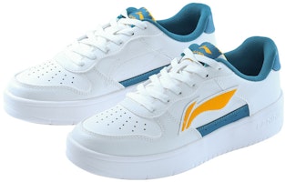 李宁 筷耐磨透氣 低幫 運動休閒鞋 白藍 Lookbook 李宁 筷耐磨透氣 低幫 運動休閒鞋 白藍