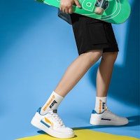 李宁 筷耐磨透氣 低幫 運動休閒鞋 白藍 Details for 李宁 筷耐磨透氣 低幫 運動休閒鞋 白藍