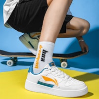 李宁 筷耐磨透氣 低幫 運動休閒鞋 白藍 Sizing 李宁 筷耐磨透氣 低幫 運動休閒鞋 白藍