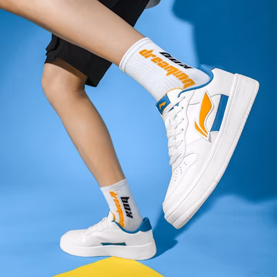 Li-Ning Sport Leisure 'White Neon Orange' AGCQ455-5 Cheap Li-Ning Sport Leisure 'White Neon Orange' AGCQ455-5