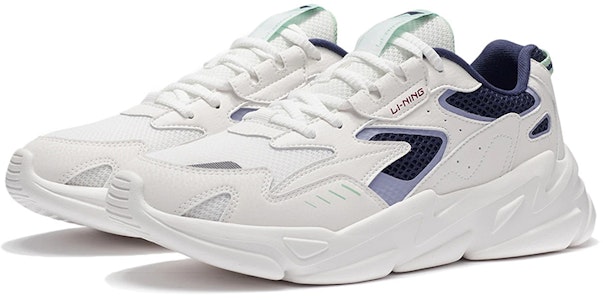 LiNing李寧 靜影 防滑耐磨 低幫 運動休閒鞋 白藍 Lookbook LiNing李寧 靜影 防滑耐磨 低幫 運動休閒鞋 白藍