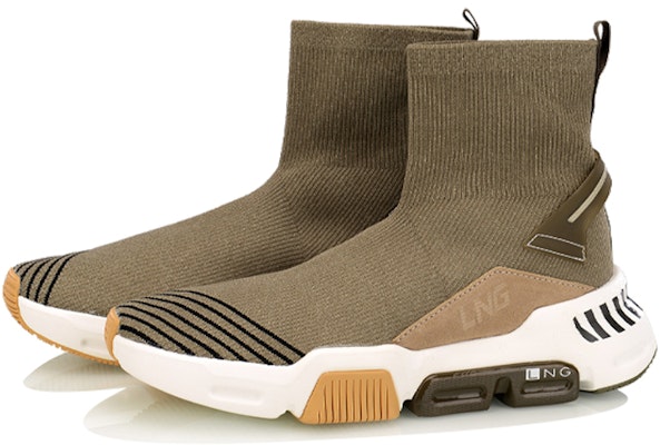 Li-Ning Street High 'Beige Khaki' Sepatu Sneakers Pria LLAN069-2 Lookbook Li-Ning Street High 'Beige Khaki' Sepatu Sneakers Pria LLAN069-2