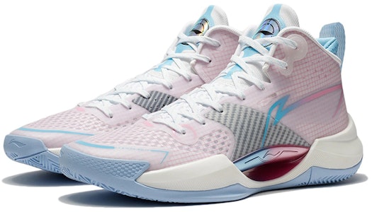 李宁超轻中帮 '粉蓝色' ABAT115-1 Lookbook 李宁超轻中帮 '粉蓝色' ABAT115-1