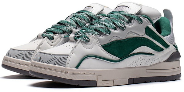 LiNing李寧 惟吾金色 運動 防滑 低筒 板鞋 男款 白綠 Lookbook LiNing李寧 惟吾金色 運動 防滑 低筒 板鞋 男款 白綠