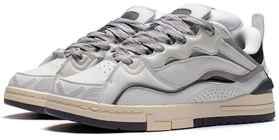 LiNing李寧 惟我 Golden 防滑輕便 低筒 滑板鞋 白灰 Lookbook LiNing李寧 惟我 Golden 防滑輕便 低筒 滑板鞋 白灰