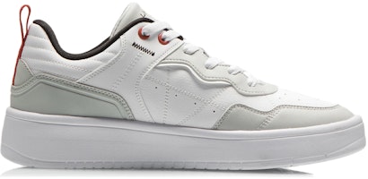 LiNing李寧 舒適透氣 防滑耐磨 低筒 板鞋 白淺灰 Order LiNing李寧 舒適透氣 防滑耐磨 低筒 板鞋 白淺灰