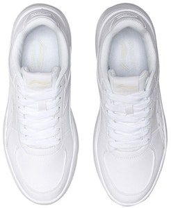 李寧 順應包覆防滑耐磨輕便低筒滑板鞋 純白 Shop 李寧 順應包覆防滑耐磨輕便低筒滑板鞋 純白