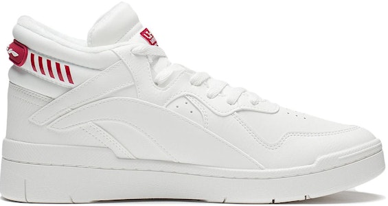 李宁 時尚潮流 耐磨透氣 中幫 板鞋 男款 白紅 Order 李宁 時尚潮流 耐磨透氣 中幫 板鞋 男款 白紅