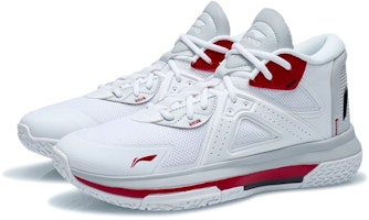 LiNing李寧 隊徽 Emblem 減震回彈 防滑耐磨 中幫 籃球鞋 標準白 Lookbook LiNing李寧 隊徽 Emblem 減震回彈 防滑耐磨 中幫 籃球鞋 標準白