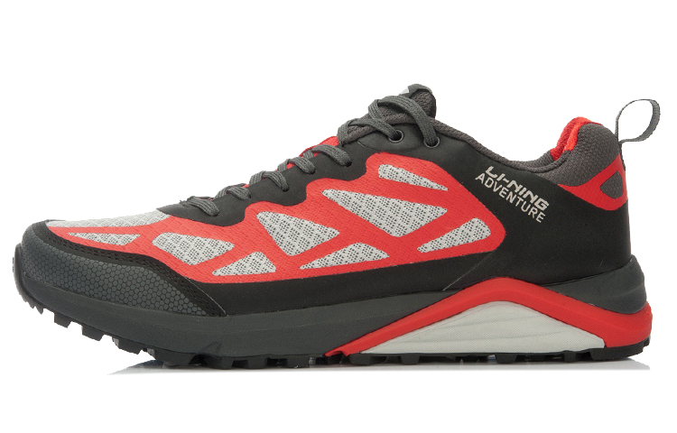 Li-Ning Trail Running Low 'Black Grey Red' AEEL001-1