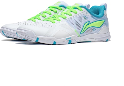 LiNing李寧 防滑減震耐磨透氣 低幫 訓練鞋 男女同款 標準白/淺水藍 Lookbook LiNing李寧 防滑減震耐磨透氣 低幫 訓練鞋 男女同款 標準白/淺水藍