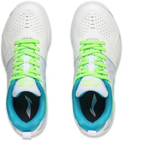 LiNing李寧 防滑減震耐磨透氣 低幫 訓練鞋 男女同款 標準白/淺水藍 Shop LiNing李寧 防滑減震耐磨透氣 低幫 訓練鞋 男女同款 標準白/淺水藍