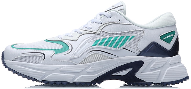 LiNing李寧 潮流 透氣輕便 低幫 跑步鞋 男女同款 白綠 Buy LiNing李寧 潮流 透氣輕便 低幫 跑步鞋 男女同款 白綠