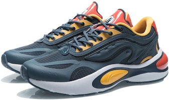 李宁 V8 運動 減震防滑耐磨 低幫 跑步鞋 男款 深藍 Lookbook 李宁 V8 運動 減震防滑耐磨 低幫 跑步鞋 男款 深藍