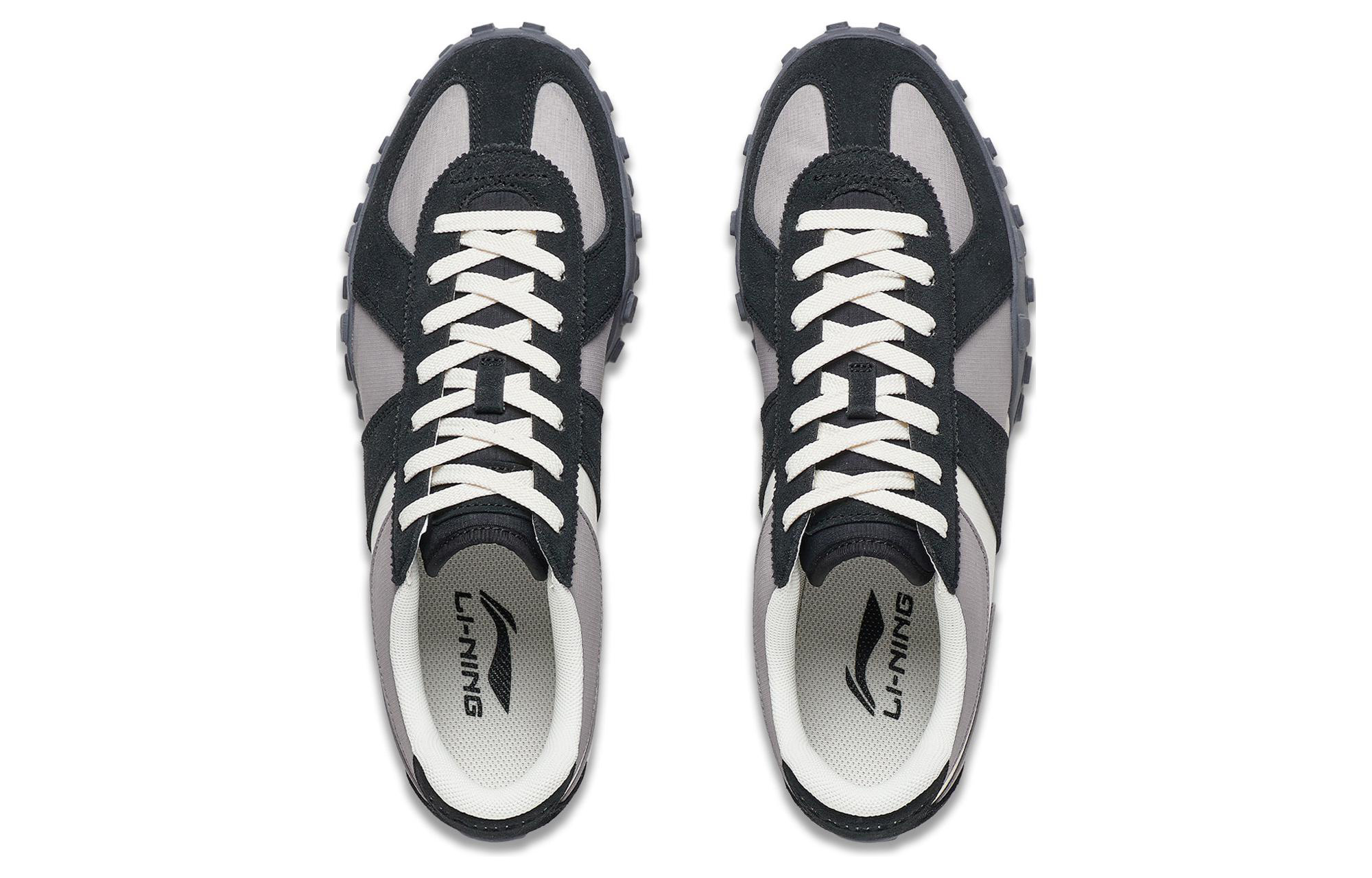 Li-Ning Vintage Sneakers 'Black Grey White' 圖 3