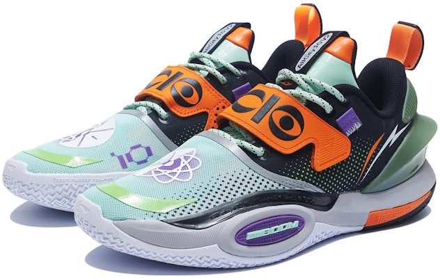 LiNing李寧 全城10 V2 減震輕便回彈 低筒 實戰籃球鞋 綠黑色 Lookbook LiNing李寧 全城10 V2 減震輕便回彈 低筒 實戰籃球鞋 綠黑色