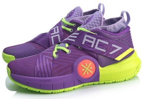 LiNing李寧 全城7 韋德系列 防滑輕便 中幫 籃球鞋 男款 紫綠 Lookbook LiNing李寧 全城7 韋德系列 防滑輕便 中幫 籃球鞋 男款 紫綠